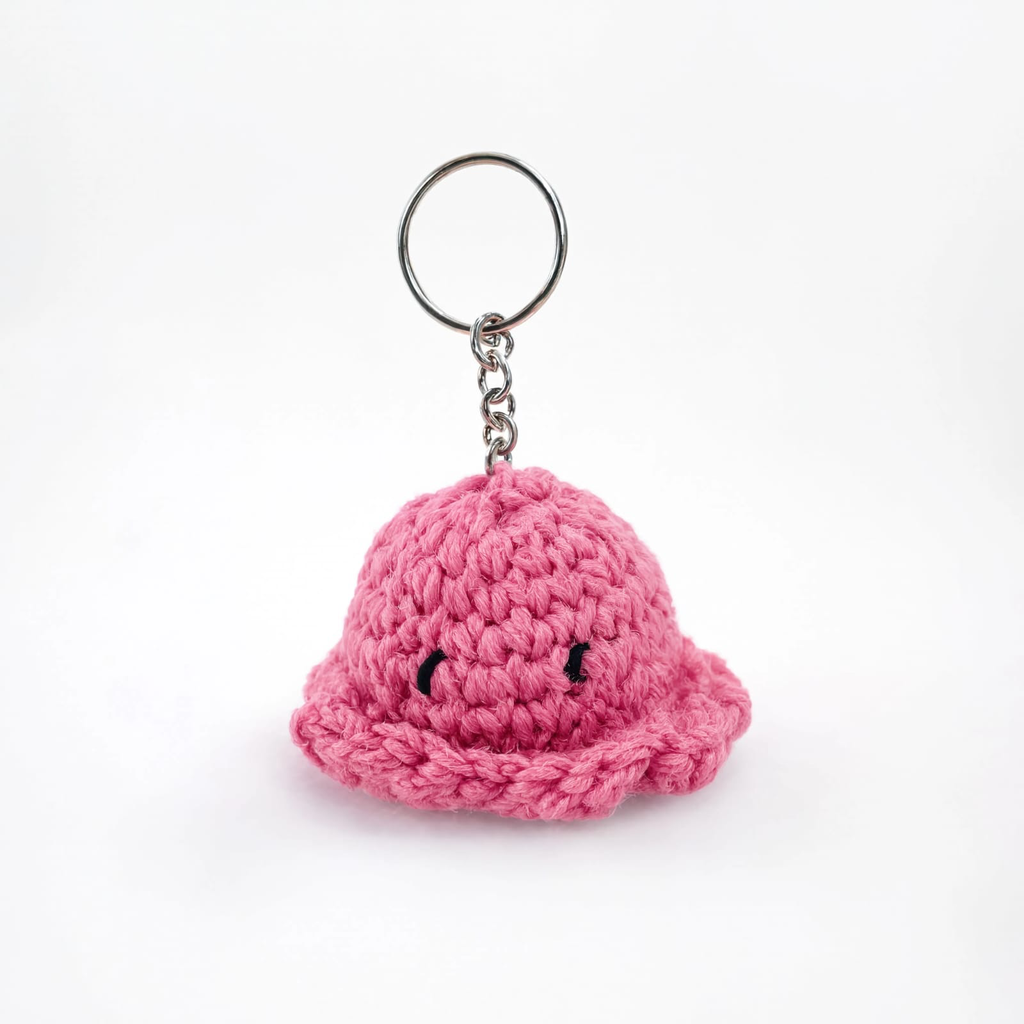 Pink Octopus Keychain